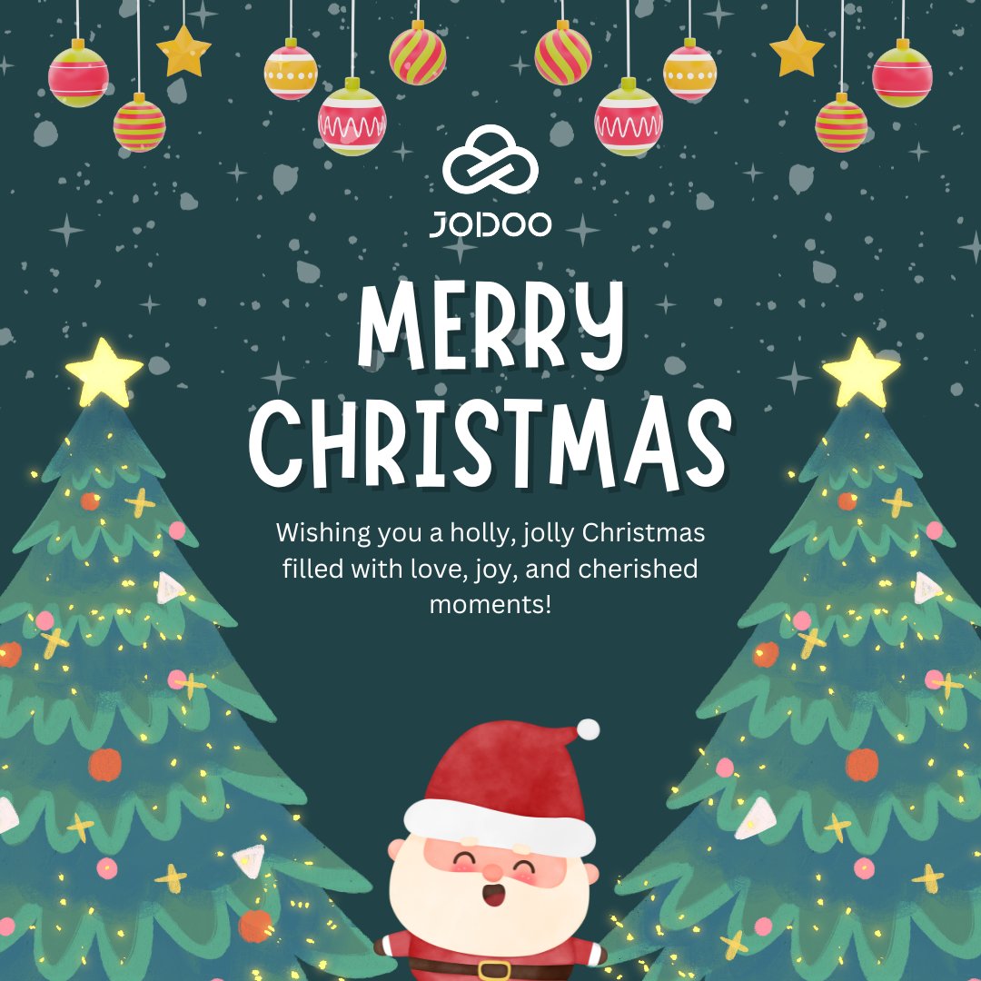 JodooHQ's tweet image. 🎄As we celebrate this festive season, we at Jodoo want to extend our heartfelt thanks for your continued support and trust in our platform.
From all of us at Jodoo, we wish you a very Merry Christmas! 🎅🎉
#Jodoo #MerryChristmas #HolidaySeason