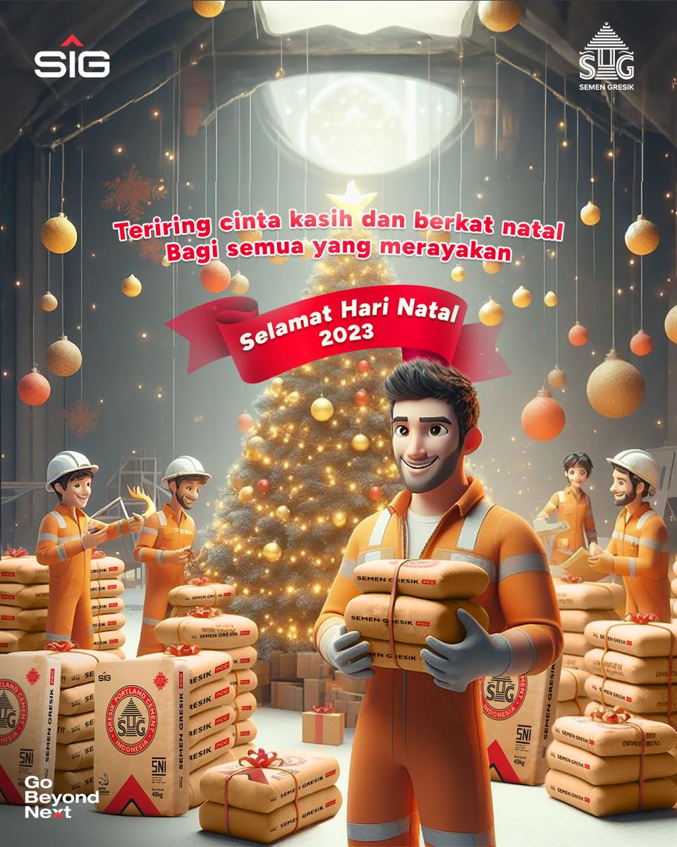 🌲🎅 Ho ho ho 🎅🎄

Selamat Hari Natal bagi seluruh #SahabatSG yang merayakan!

Semoga cinta kasih-Nya serta berkat Natal membawa kedamaian bagi kita semua. 💫✨

#KokohTakTertandingi
#SemenGresik
#HariNatal2023

Best Regards,
Humas Semen Gresik