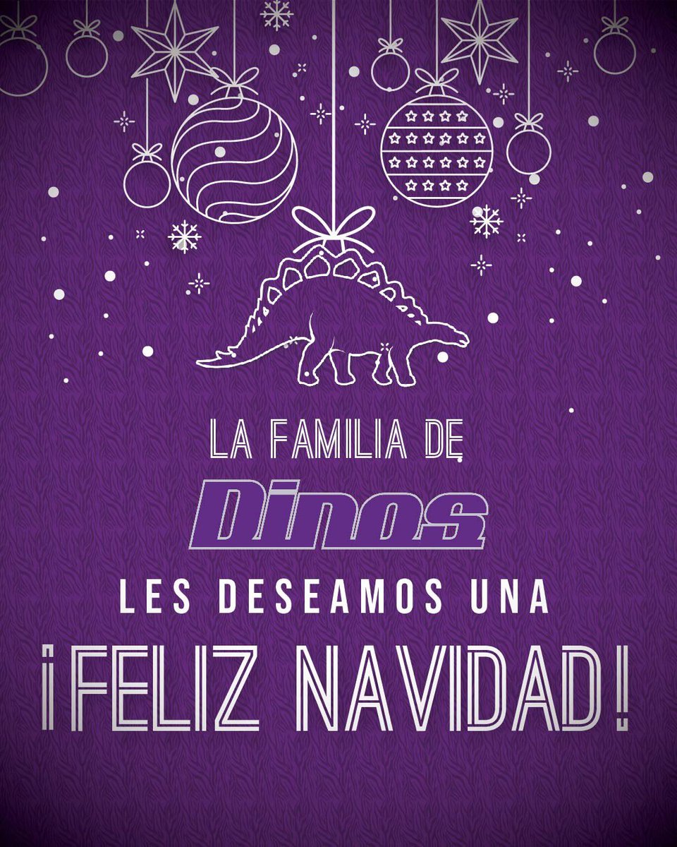 Toda la organización de los Dinos de Saltillo les deseamos una Feliz Navidad 🎄🎁 🌟

#FelicesFiestas #DinosDelNorte