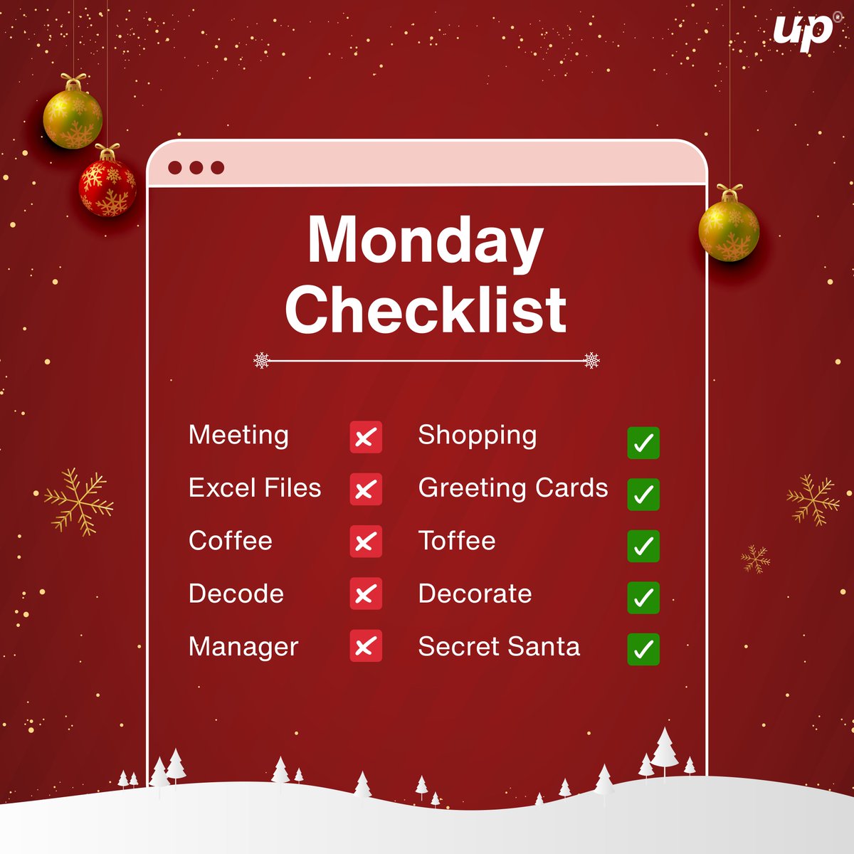 FluperOfficial's tweet photo. Keep continuing the to-do list in the comments.
#fluper #MondayChecklist #merrychristmas #santaclaus https://t.co/dvrjSX8flJ