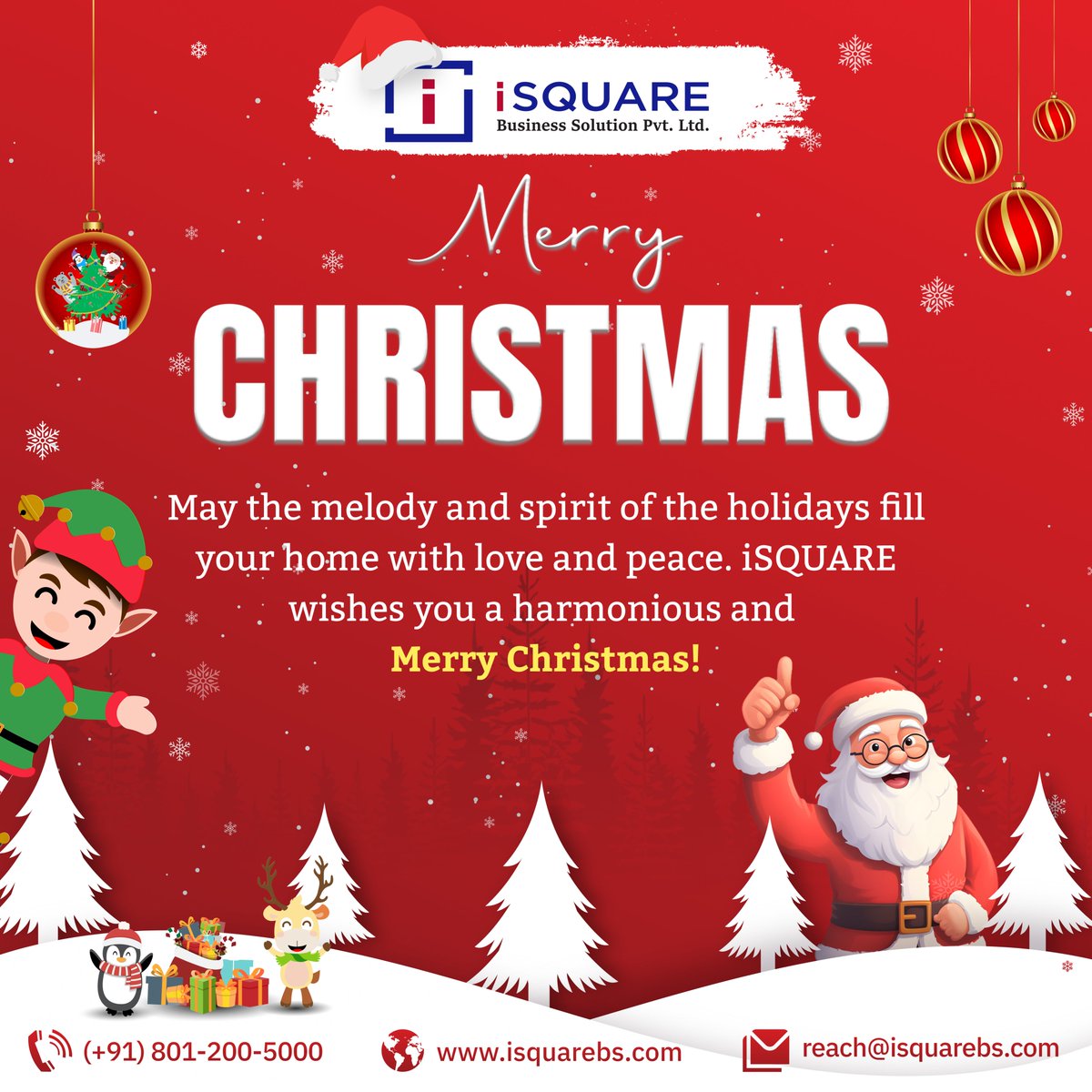 isquarebs's tweet photo. 🌟Warm wishes from iSquare for a Merry Christmas!

May your day be merry, bright, and filled with joy! 🎄🎁

#Christmas #MerryChristmas #MerryXmas #Xmas #xmas #isquare https://t.co/Fjso8HoEsN