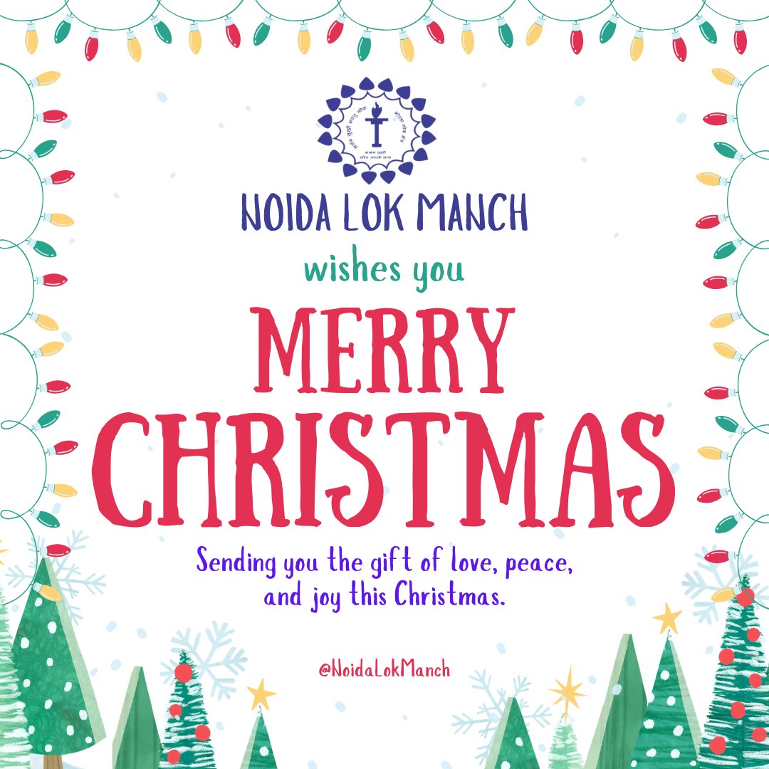 Wishing you a Christmas filled with love, joy, and magical moments. May the spirit of the season warm your heart. #MerryChristmas ! 🎄

#ChristmasJoy #HolidayCheer #NoidaLokManch #TisTheSeason #FestiveFeels