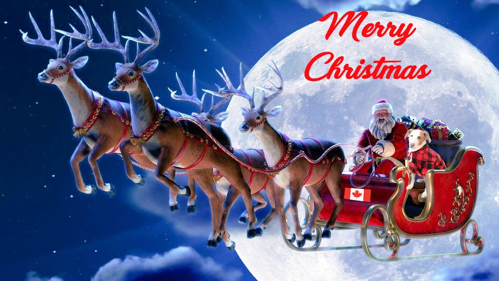 #NORADTracksSanta says Santa is now in Canadian airspace! I'll be lending him a hand while he's here! 🎅🎁

Merry Christmas to all, and to all a good night! 🎄❤️