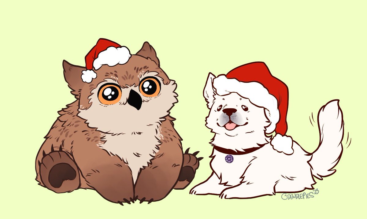 Happy Howlidays! 🎄🎁
Have a hoot (and don't mind if your presents have a lil drool)