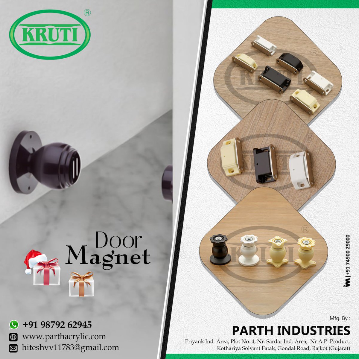 ibais_hardware's tweet photo. PARTH INDUSTRIES - RAJKOT

For enquiry via WhatsApp click: 
https://t.co/nsCbc81PXj

Mr. Hiteshbhai Vasoya - 98792 62945
#doormagnet #doormagnets #doorfittings #doorhardwarecollection #doorinterior #dooraccessories #hardwaretraders #hardwarematerials
.
@IBAISMEDIA https://t.co/IK6Fgo9FPO