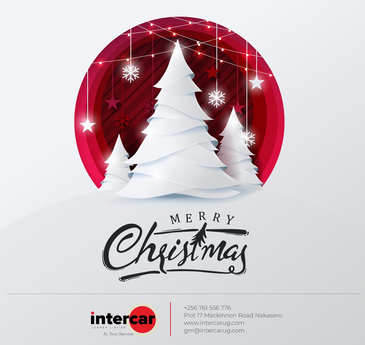 IntercarUganda's tweet photo. We wish you a memorable Christmas of celebration &amp; love!🎄🎅🎁

MERRY CHRISTMAS!

#MerryChristmas #Intercar #Celebrations https://t.co/UlIfVvyr4G