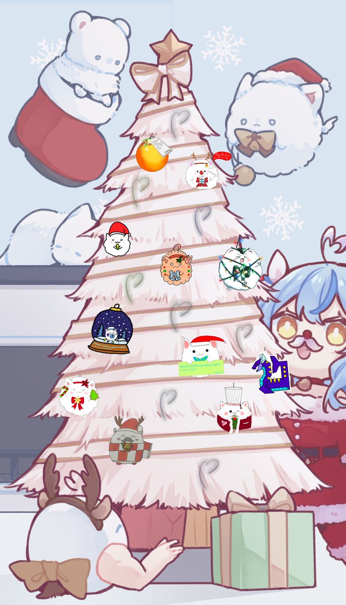 YukiminProjects's tweet photo. ラミィちゃん、メリークリスマス！🎅

今回はラミィちゃんがARライブに参加するということで、私達がクリスマスツリーの飾り付けを担当しました！雪民は手が短いので、ツリーの飾り付けにはちょっと苦労したけど😣
素敵なツリーをデザインしてくださった@_K_le様、ありがとうございました！🙇‍♂️
#LamyArt https://t.co/ToM83VIONm