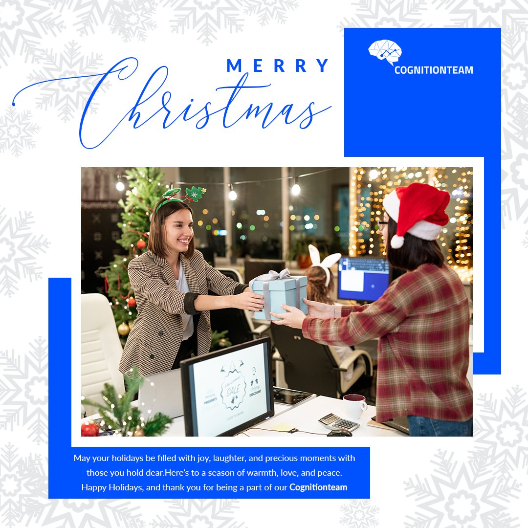 cognitionteam's tweet photo. Wishing you a joyful Christmas! Your hard work and dedication have made this year a success. Merry #Christmas from Cognitionteam! 🎄🎅🎁 https://t.co/b8zPvzJMPV