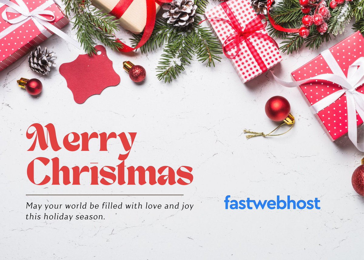 FastWebHostIN's tweet image. Merry Christmas 🎄
May your world be filled with love and joy this holiday season. 

#HappyHolidays #MerryXmas #FastWebHost