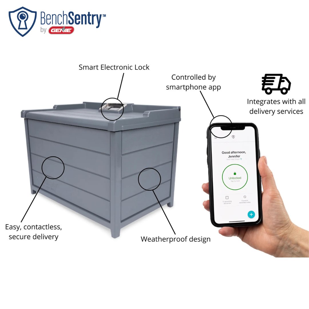BenchSentry's tweet photo. As you're opening presents remember delivery services will pick up your returns - and you can set them right into the Package Delivery Box for the drivers. Quick and easy! 📦📤 Use code HOLIDAY40 for $40 off
#stopporchpirates https://t.co/mh5rT3fUeY
