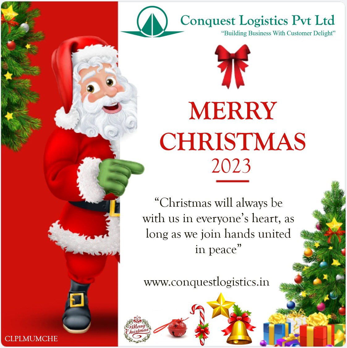 ConquestL2022's tweet photo. Merry Christmas! Wishing you joy, love, and peace 

#MerryChristmas #clplmumche #export #import #freightforwarder https://t.co/RRD7Oo93Wj