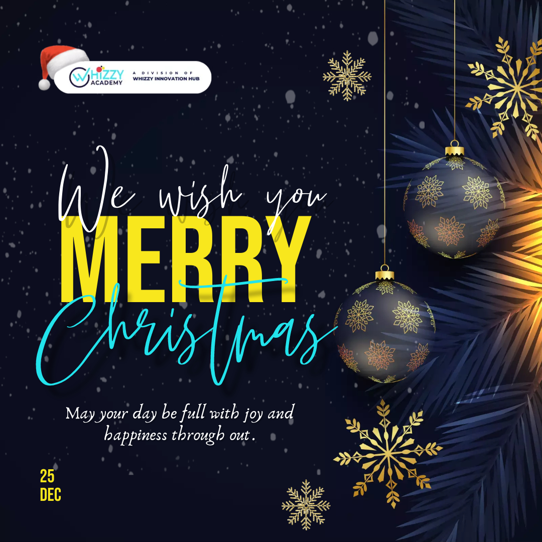 May your days be merry and bright, and your heart be filled with the magic of the season! Merry Christmas #whizzyacademy #christmaswish #holiday #MerryChristmas #december25 #digitaltraining #MoMoBetterThanCash