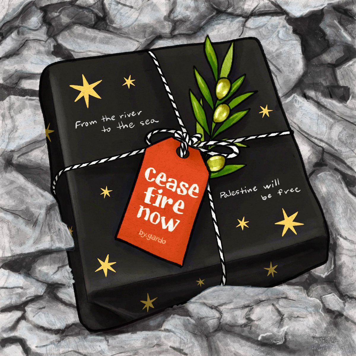 All I want for Christmas is a free Palestine!