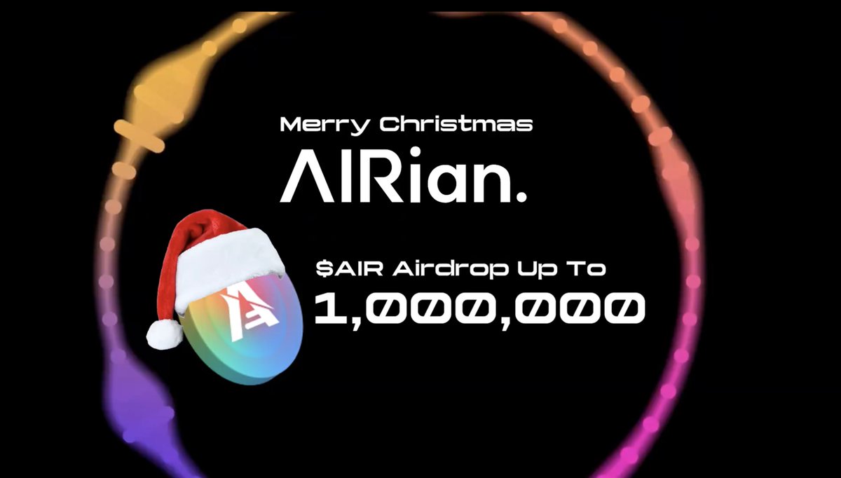 New airdrop: AIRian (AIR)
Total Reward: 10,000 AIR
Rate: ⭐️⭐️⭐️⭐️
Winners: 113 Random
Distribution: TBA

Airdrop Link: t.me/airdropinspect…

#Airdrop #Airdrops #Airdropinspector #AIRian #AIR #ChristmasGiveaway #ChristmasSpecial #M2E #RunnerX #SocialFi #NFT #BigAirdrop…