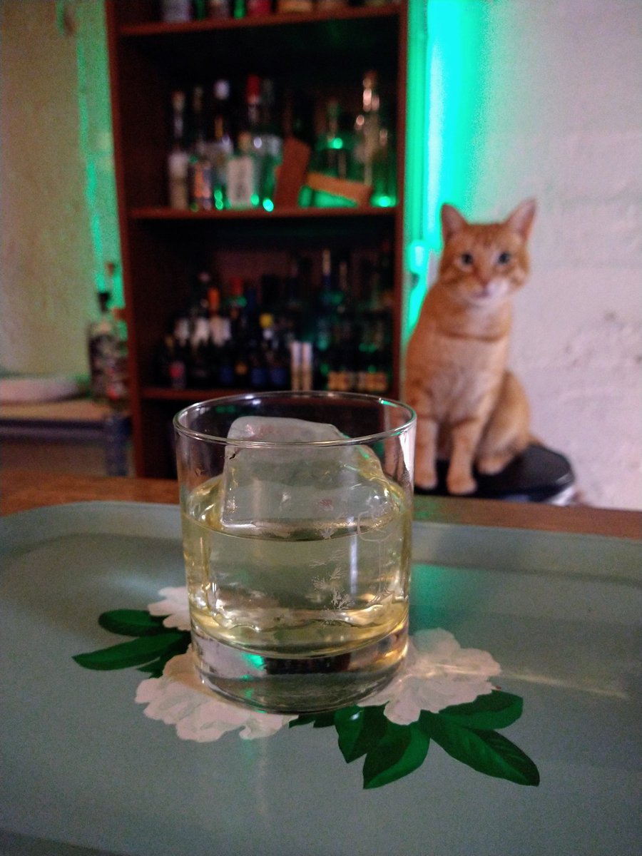 larix_laricina's tweet photo. And finally, Version 3 is, of course, a clarified peggnog punch. Pepsi, lime, rum, brandy, a blend of amari, falernum, citrus cordial, bitters, all clarified in rich nog. Perfect for when you want the taste of nog without the thickness. https://t.co/TG3jB5nlvl