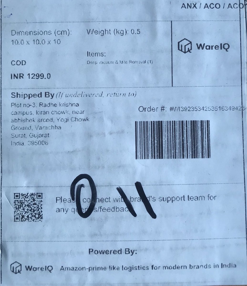 Be alerts सावधान - ये फ़र्ज़ी ऑनलाइन co. है इलेक्ट्रॉनिक्स प्रोडक्ट दिखती और भेजती कुछ और ही है । देखे बॉक्स DEEP VACCUME &amp; MITE REMUVAL . 1299/- जबकि भेजा elec.खिलोंना है मात्र दो तीन सौ ₹ का । अब आपको इस msg का क्या करना है आप तय करे और कराए ।