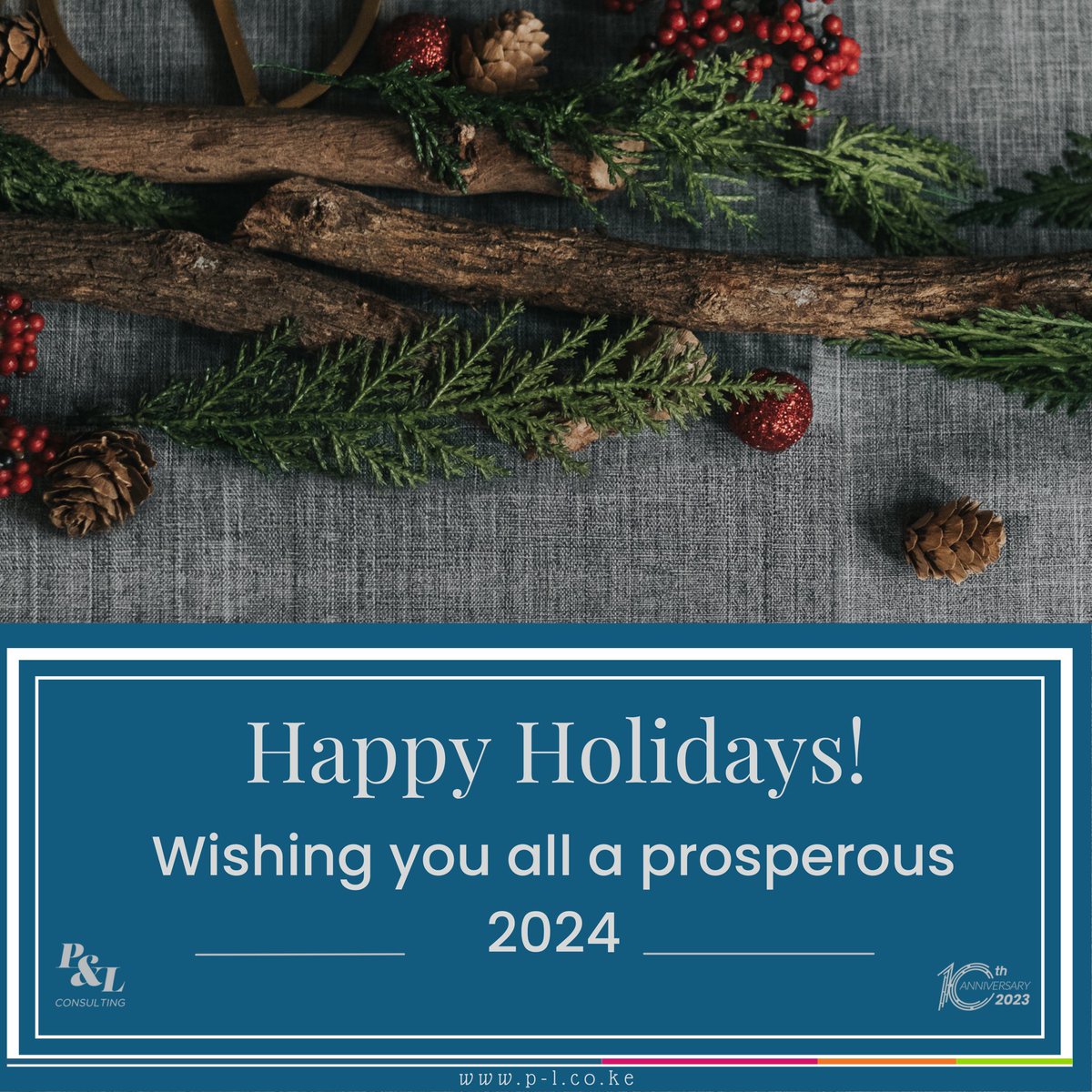 Wishing you a joyful holiday season filled with warmth, laughter, and the company of loved ones. May the coming year bring success, prosperity, and new opportunities. Happy holidays from the team at P &amp; L Consulting Limited!