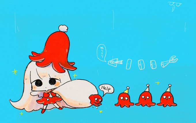 「holding sack red headwear」 illustration images(Latest)