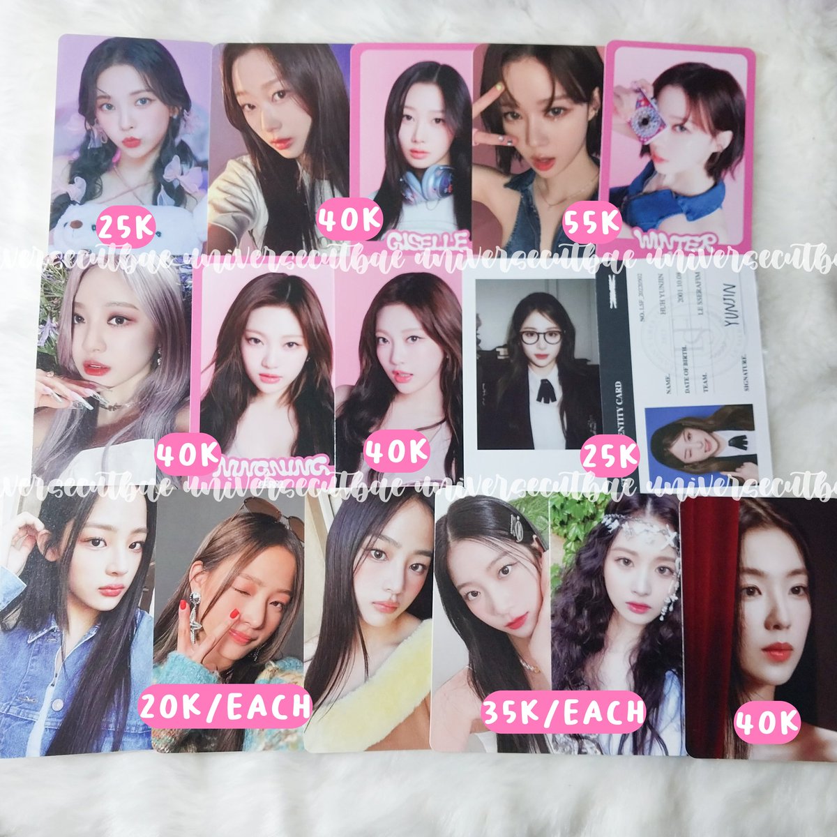˚ ੈ✩‧₊˚ 🛒 wts : want to sell
⋆ AAB AESPA RED VELVET NMIXX NEW JEANS LE SSERAFIM

🎧 ⋆ poca official, keep event with dp 50% < cancel, dp hangus >
🎧 ⋆ price inc pack, exc admin 5%
🎧 ⋆ no time waster &amp; not for a sensitive buyer !
🎧 ⋆ shipping from Yogyakarta, Ina