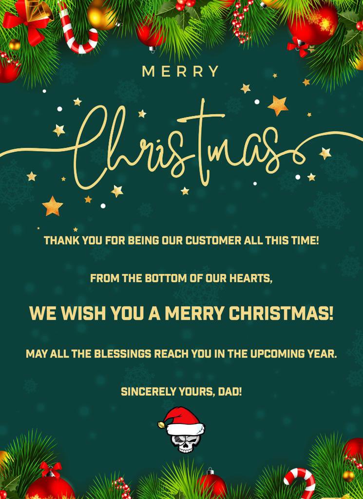 DaddyskinsCSGO's tweet photo. Merry Christmas From Daddyskins!❄️ https://t.co/R0JsCXpKK7