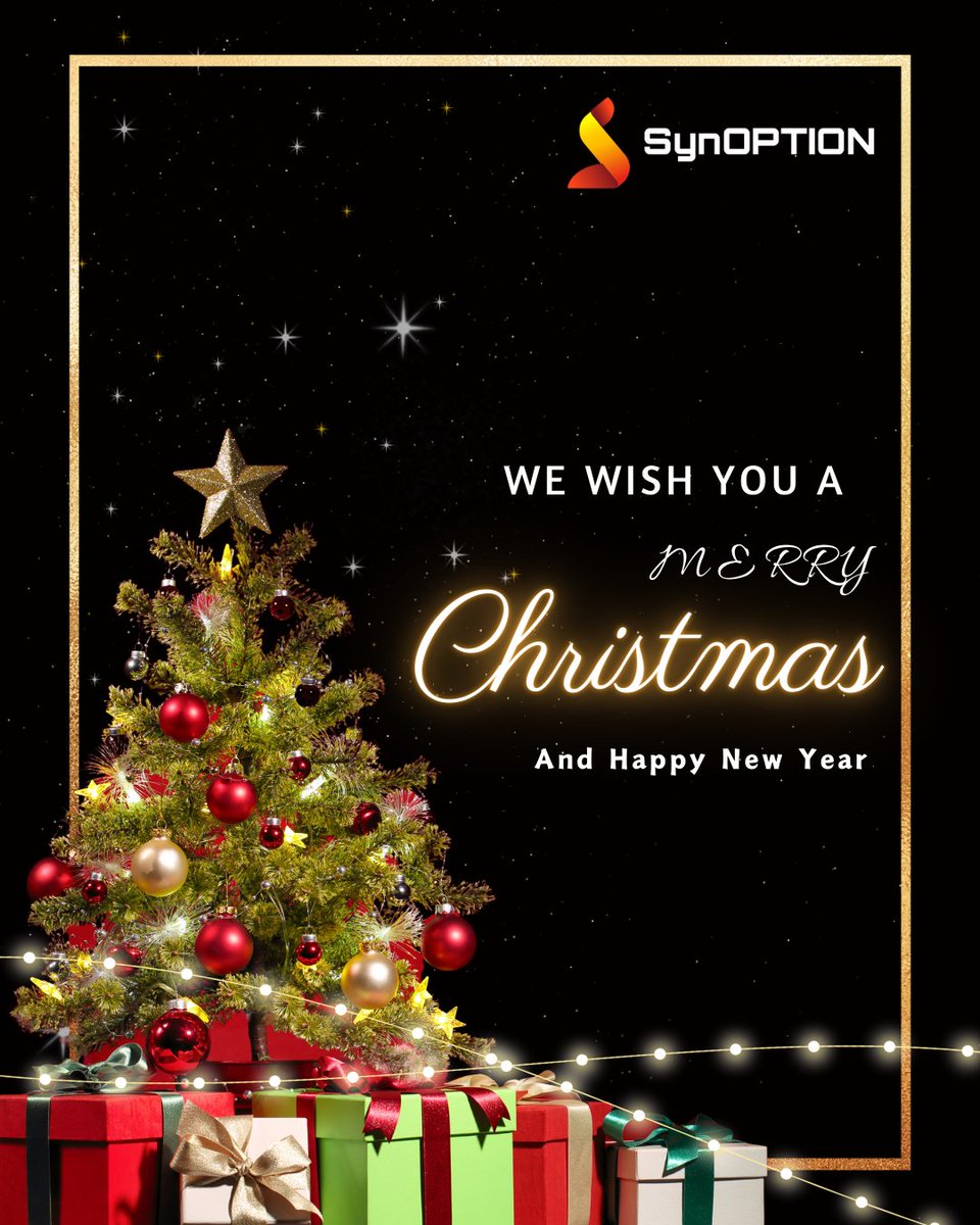 SynoptionTech's tweet image. May this #Christmas be a magical one for you and your family filled with unforgettable moments.

Best wishes from SynOption 🎁

__________

#HappyHolidays #Christmas2023 #synoption