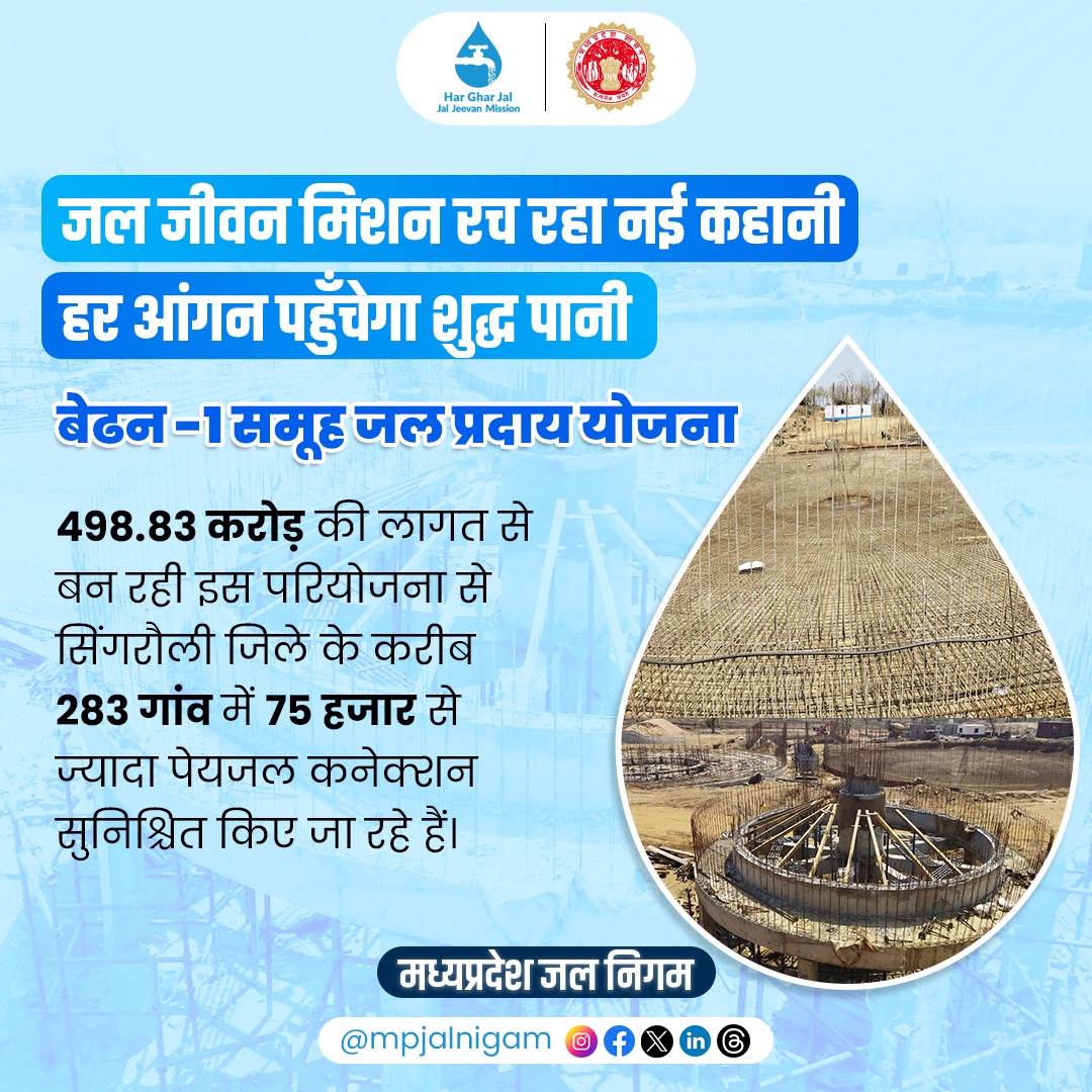 jal_mp's tweet photo. "हर घर में सुरक्षित और स्वच्छ पानी की दिशा में हमारा संकल्प,जल जीवन मिशन के प्रयासों से प्रदेश के ग्रामीण क्षेत्र विकास की राह पर हैं,गांव के हर घर में अब पेयजल व्यवस्था सुनिश्चित की जा रही है...
#MpJalNigam #jjm2023 #HarGharJal #HarGharJalMP #Communitysatisfaction #progress https://t.co/UrKwyaGt8w