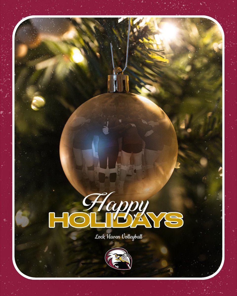 Happy holidays from LHU volleyball! Wishing everyone a safe and happy holiday!🎄❤️