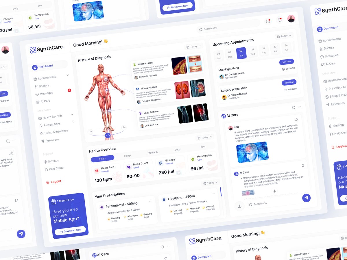 Looking for a quality AI dashboard that is particularly made for telemedicine platforms? Backbencher Studio is here to provide a solution

Check out the comment section ⬇️
#website #telemedicine #webinterface #web  #dashboard #webstagram #views #webdesign #medical #werbackbencher