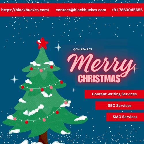 BlackbuckCS's tweet photo. Merry Christmas!!

#MerryChristmas2023  #BlackBuckCS #ContentWriting #SEO #SMO https://t.co/HXtchfzNoL