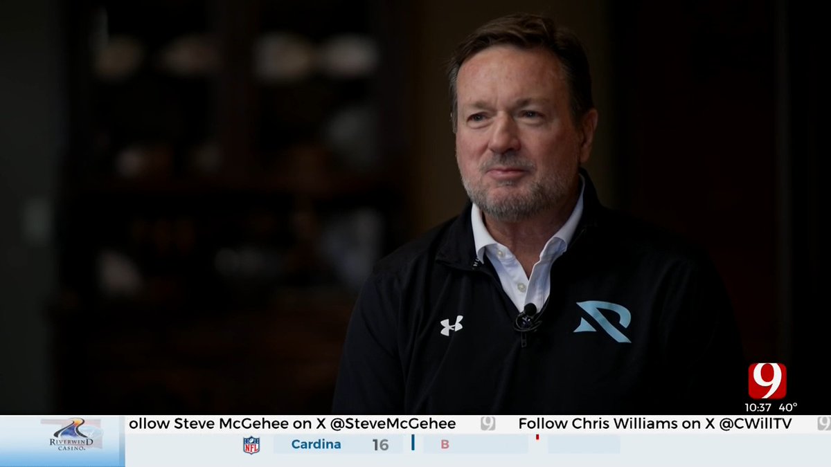 DeanBlevins's tweet photo. Hope you enjoyed my interview with former OU coach Bob Stoops on tonight's Oklahoma Ford Sports Blitz. If you missed it, you can watch it now on all of our digital platforms. #Sooners #OklahomasOwn #News9

https://t.co/DAI1cn7Qaa https://t.co/bAoyGAwIeQ