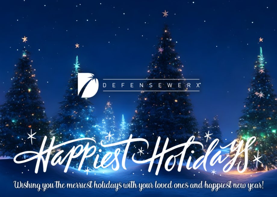 🎅Merry Christmas from the DEFENSEWERX Family.🎄
We hope everyone has a lovely holiday season and rings in a wonderful new year in style!