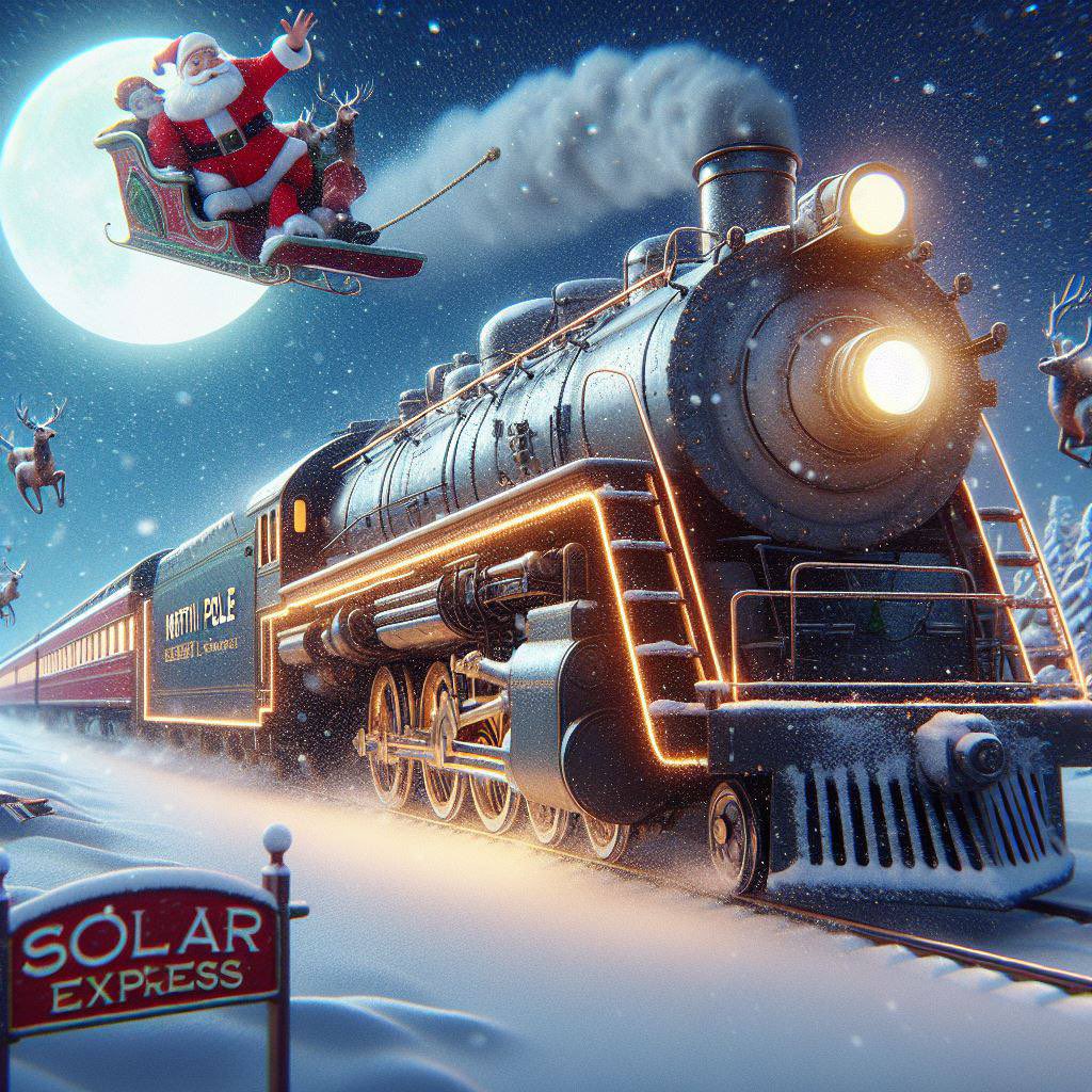 'Hop aboard the Polar Express, a magical journey to the North Pole that will fill your heart with holiday wonder and joy! 🚂✨ #PolarExpress #HolidayMagic 

t.me/TheSolarExpress