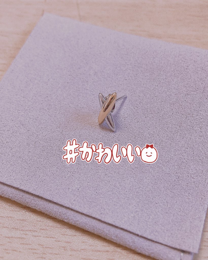 SHION___105's tweet photo. 本人の可愛くない顔���意です👍
ピアス開けて１ヶ月経ち、お父さんにピアス貰ったのでつけてみたのだ〜✨️
“ピアスが”可愛い( *´꒳`*) https://t.co/whEVTbm6Xr