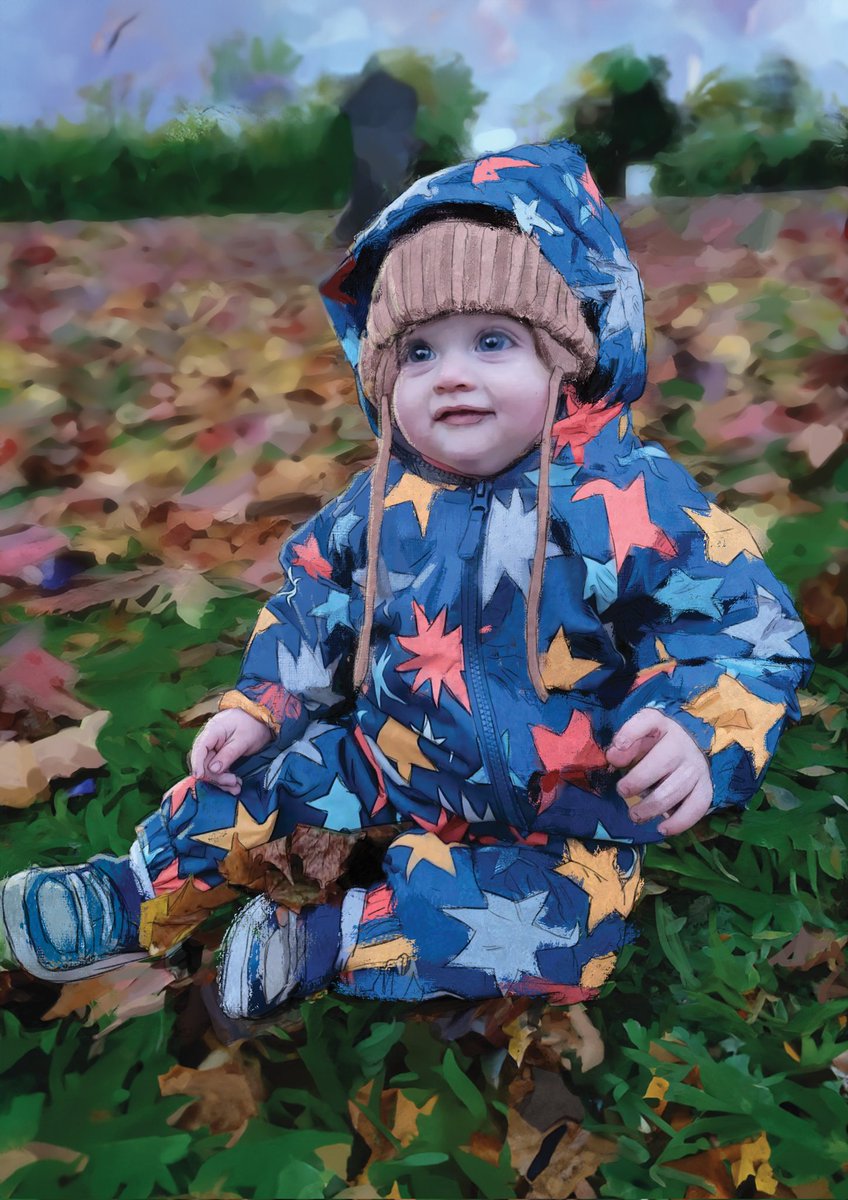 Painted my nephew as a gift for my sister!