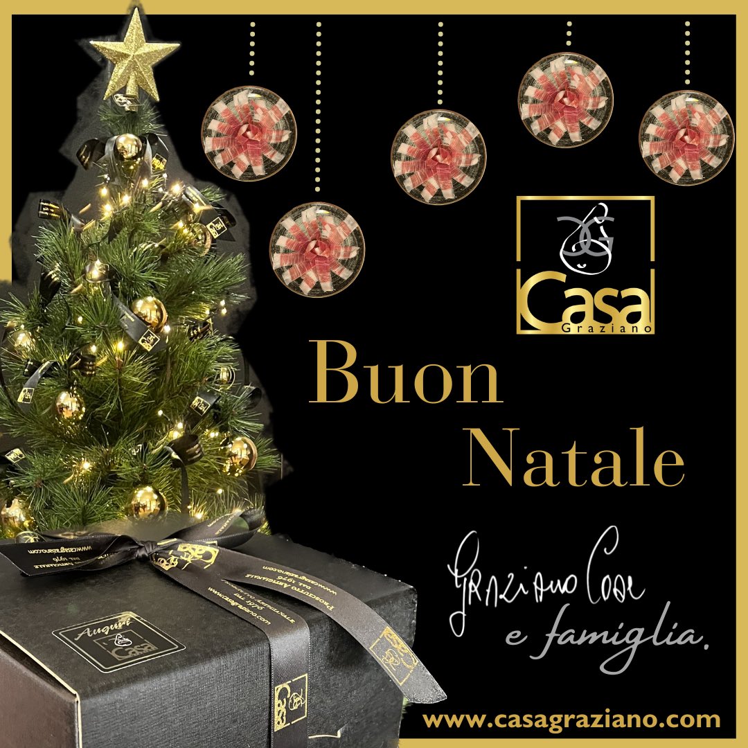 A te che ci scegli ogni giorno.
A te che ci hai scelto come dono prezioso da regalare in queste feste
A te che sarai il prossimo ad assaggiare e scoprire il nostro prosciutto Artigianale #dolcecomeunbacio…

Buon Natale. 💫
Famiglia Casa 
Graziano, Luisa, Simone, Andrea