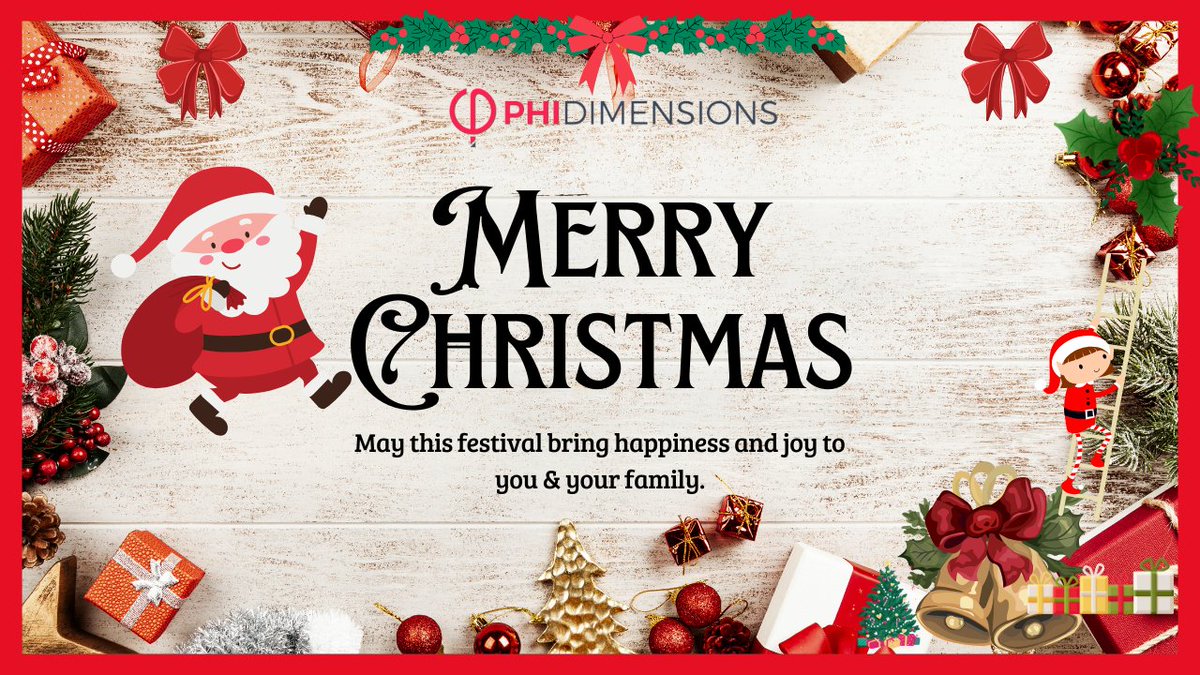 phidimensions's tweet photo. May the Christmas Season bring only happiness and joy to you and your family. PhiDimensions wish you a season full of light and laughter for you and your family.
#phidimensions #MerryChristmas https://t.co/Vfkuhwk91K