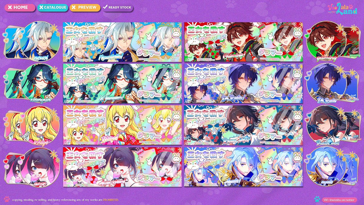 seizshu's tweet photo. halo! aku ada layout ready stock 2D (anime, genshin, hsr) dengan harga 20k/each. yuk jajan 🍭

#zonauang #zonaba 

https://t.co/m9a7rfIjt1