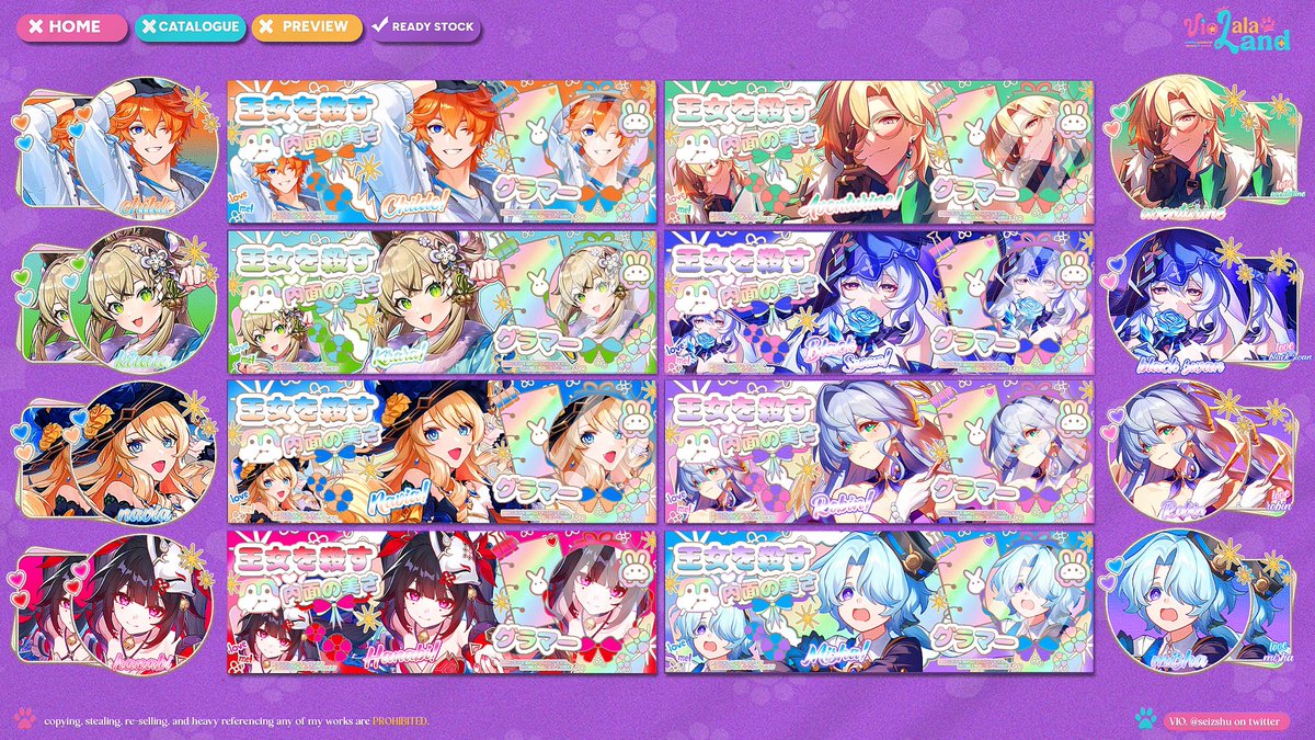 seizshu's tweet photo. halo! aku ada layout ready stock 2D (anime, genshin, hsr) dengan harga 20k/each. yuk jajan 🍭

#zonauang #zonaba 

https://t.co/m9a7rfIjt1