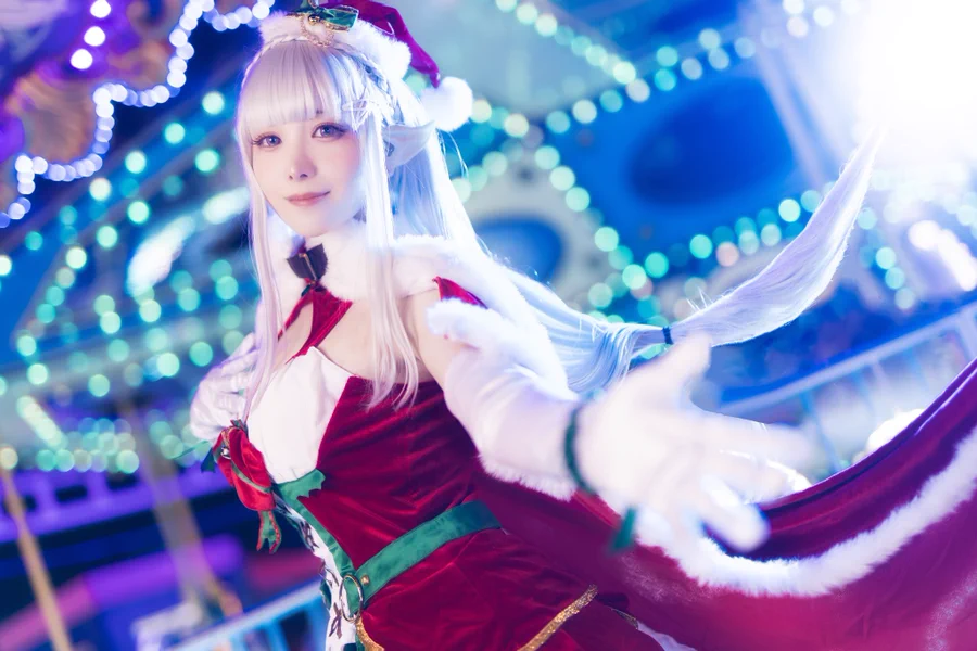 Asian girl Christmas costume