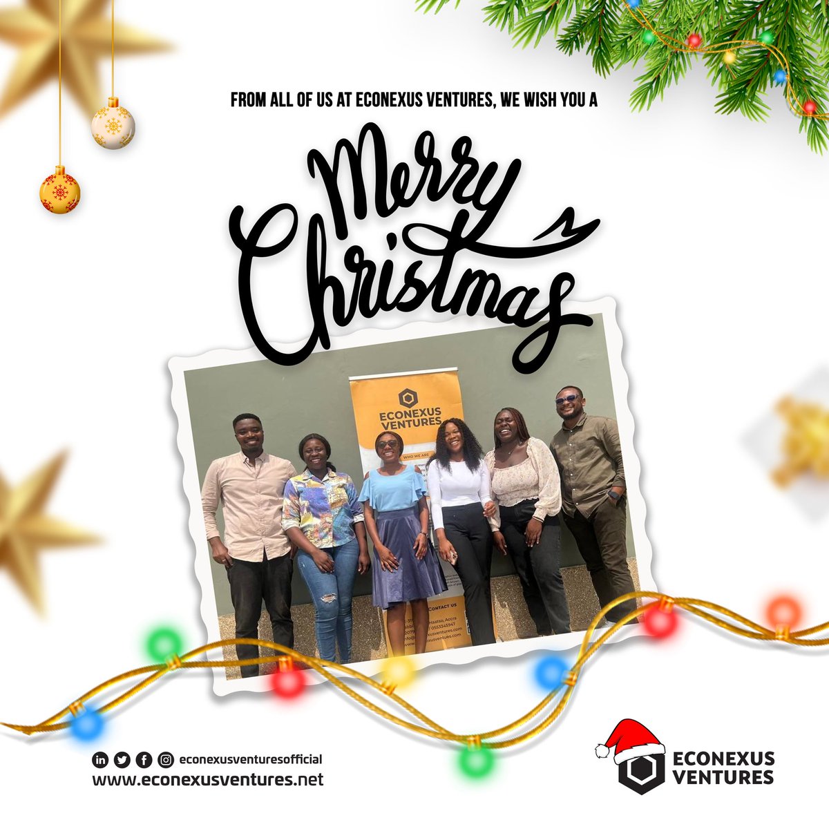 EconexusL's tweet photo. Wishing you a Merry Christmas filled with joy, laughter, and festive cheer from all of us at Econexus Ventures! 🎄🎅
#MerryChristmas #CelebrateTogether
#Econexus https://t.co/BxhaS0Y1dB