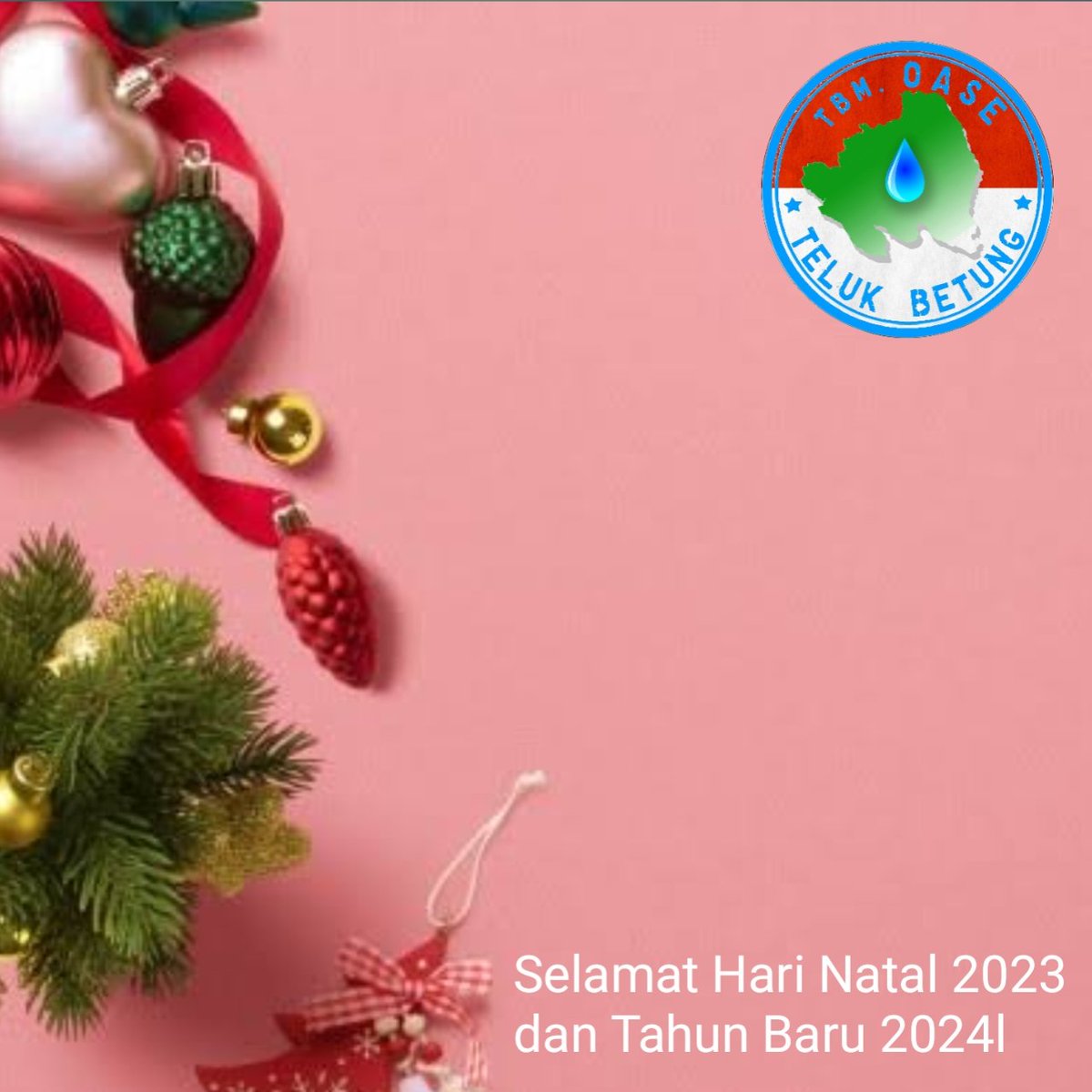 TbmOase's tweet photo. Selamat Hari Natal kepada sahabat &amp; temans tbm Oase yang merayakannya.

Semoga kedamaian, kebahagiaan selalu menyertai  temans dan keluarga ya.

Dan selamat menyambut tahun baru 2024 untuk semua, semoga kedepan akan lebih cerah.

#TbmOase
#Natal2023 https://t.co/HS1849IjrB