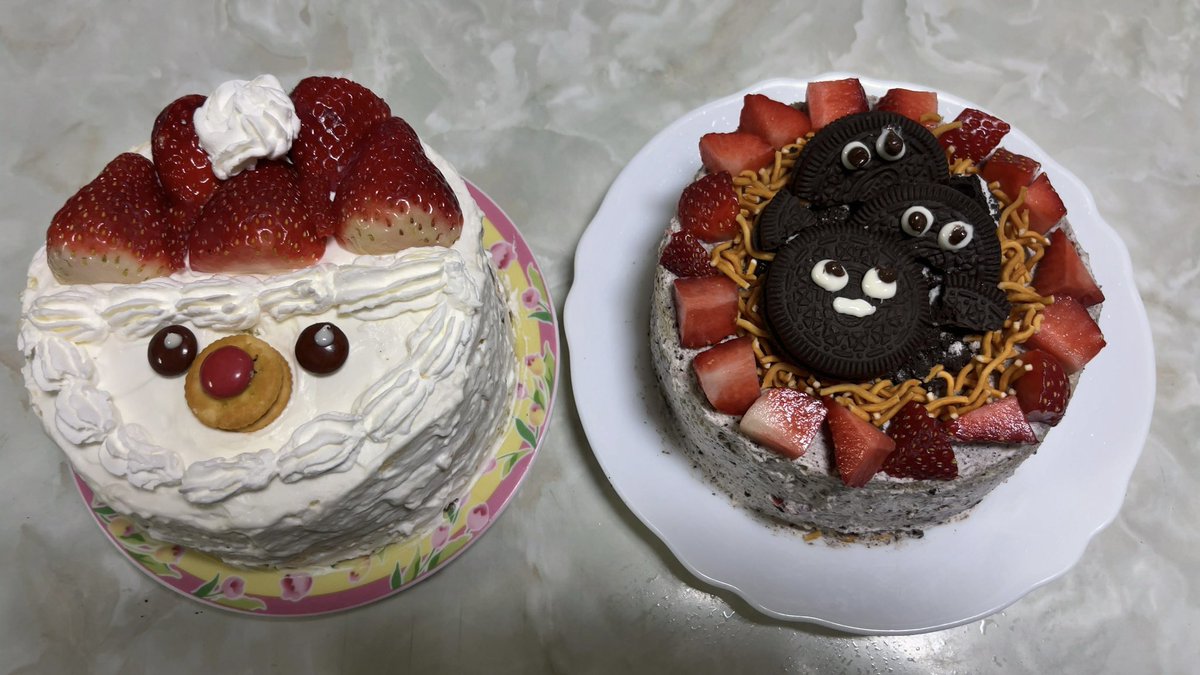 娘が作った🎄🎂
ちょっと可愛い