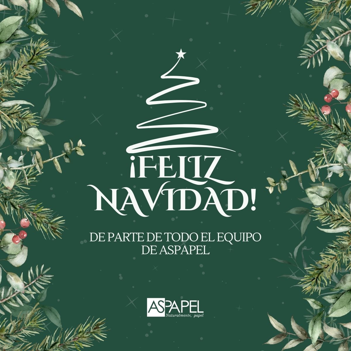 AspapelOficial's tweet photo. Desde #ASPAPEL queremos desearos #FelizNavidad 🎄 y esperamos que disfrutéis de estos días con los vuestros.

¡Gracias por acompañar a la #IndustriaPapelera! https://t.co/svdlYWtg2p