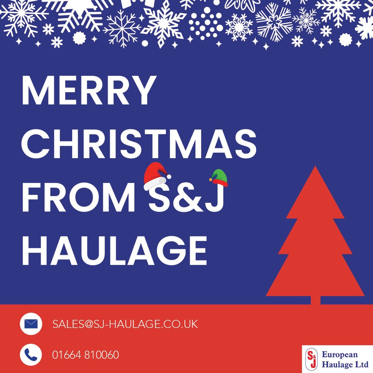 Wishing you a very Merry Christmas from all of us here at S &amp; J Haulage!

We want to extend our warmest wishes to all our clients, partners, and colleagues. We're immensely thankful for your support throughout the year. Your continued partnership means the world to us!