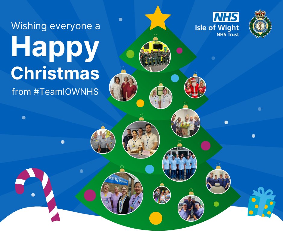 🎄 Wishing you all a very #HappyChristmas! May you have a wonderful time with your loved ones. 🎁 A huge thank you to members of #TeamIOWNHS who are working over Christmas. 🌟