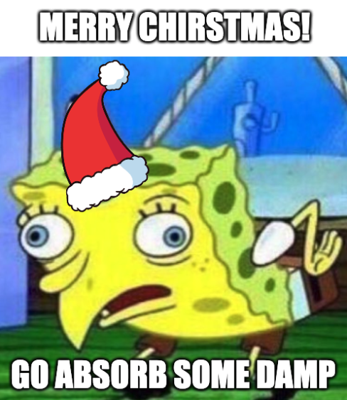 spongeoneth's tweet photo. MERRY XMAS! 🧽🎅🎄 https://t.co/O4aAcCVCXp