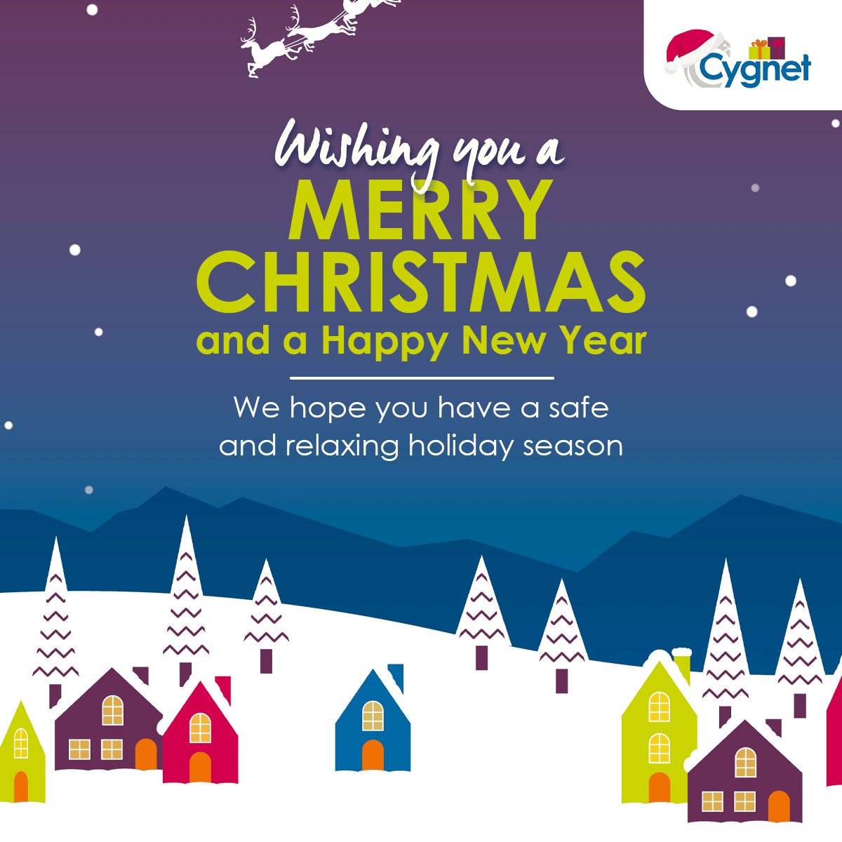 Wishing you all a very Merry Christmas from all of us at Cygnet.