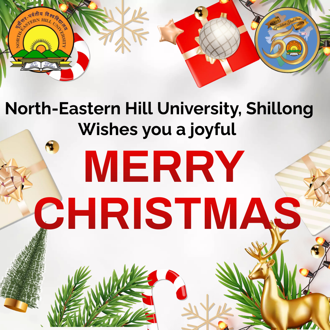 North-Eastern Hill University, Shillong <a href="/nehu_shg/">NEHU</a> wishes you #MerryChristmas! 

May lord Jesus shower his blessings and love upon you and your family. Wishing you peace, happiness, and good luck.