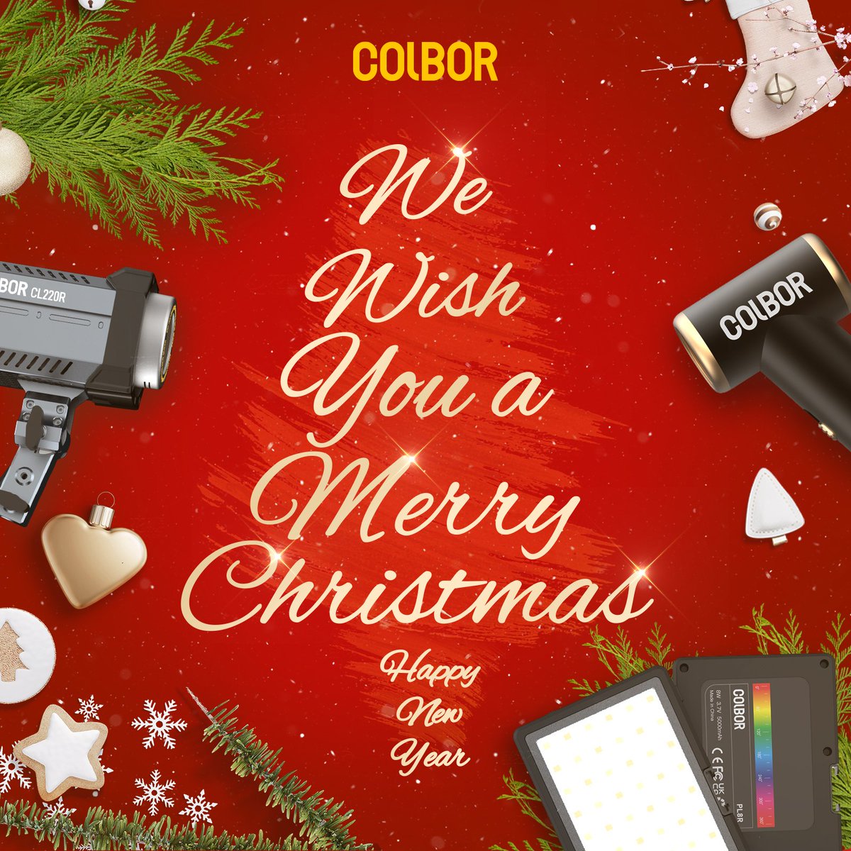 colborlight's tweet photo. 🎄 Wishing you a Merry Christmas! 🎅

We would like to express our heartfelt gratitude for your unwavering support throughout 2023.  🙌✨ From all of us at COLBOR, warmest wishes for a festive and wonderful holiday season. 💖

#Christmas #COLBOR #coblight #ColborCL220R #RGBlight https://t.co/SlgICTaUgH