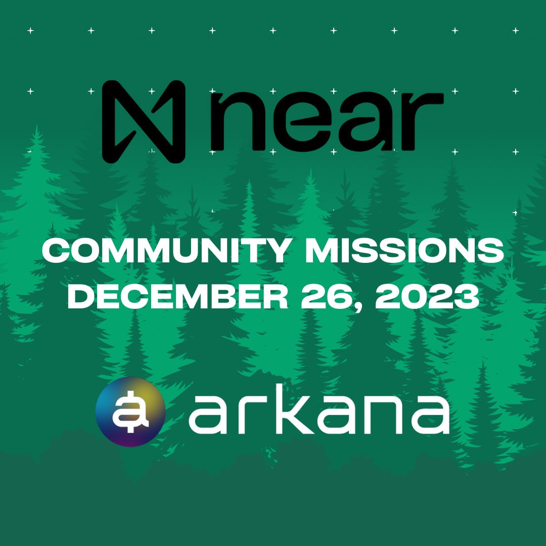 Seasons greetings #NEAR fam! 🎄

Its the most wonderful time of the year 🎁

Santa is coming to <a href="/ArkanaHQ/">Arkana - Membership and Reward Network</a> 🎅

Stay tuned for <a href="/NEARProtocol/">NEAR Protocol</a> community missions launch in less than 24 hrs! 👀